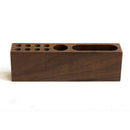 Wooden Black Walnut Card Holder Cell Phone Business Card Storage Box Deskto