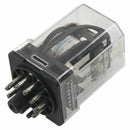 JQX-10F-3Z DC 12V Coil Voltage 3PDT Power Relay 10A w Socket,Black&Clear G1Y6