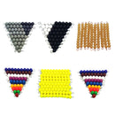 Montessori Teaching Material - 20Pcs 10 Beads Bars with 4 Set of 1-9 Beads Bar,