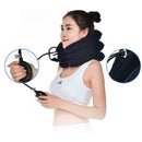 Air Inflatable Pillow Cervical Neck Head Pain Traction Support (sapphire)