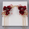 Flower Long Tassel Hairpin Hair Clip Bridal Wedding Headdress Accessory Deluxe