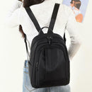 Women Backpack Oxford School Shoulder Bag Travel Casual Rucksack (Black)