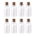 8 pcs Mini glass bottle with cork stopper/small glass bottles/Mini bottle/M U9A1