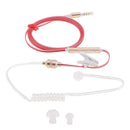 3.5mm Mono Acoustic Tube Earpiece Headset Earbud for Security Guard System