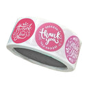 500 Pieces Per Roll Thank You Packaging Sealing Stickers Round Paper Labels