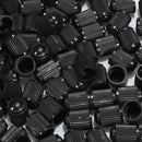 100 pcs Plastic Valve Caps Tire Cap Valve Cover for Car Motorcycle Black A4Y3