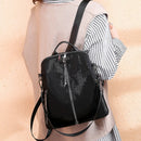New Korean Travel Backpack Casual Student Bag Women'S Nylon Waterproof Blac