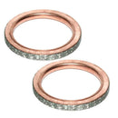 Exhaust Pipe Muffler Gasket Rings Practical for Yamaha Rhino 660 YXR660F 4X4