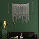 1X(Macrame Wall Art Hand-Made Dyed Cotton Wall Hanging Tapestry And Lace Fa