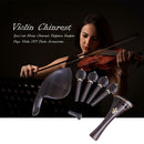 7pcs/set Ebony Chinrest Tailpiece Endpin Pegs Violin DIY Parts Accessories