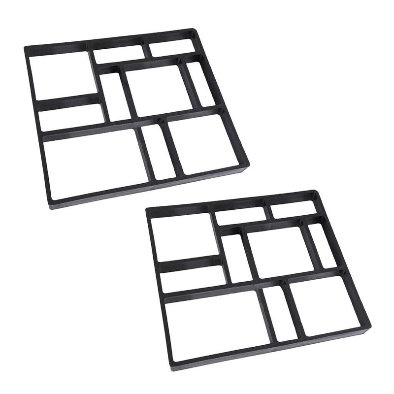 2pcs Path Maker Mould Paving DIY Lawn Concrete Paving Garden Path Molds