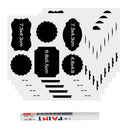 10 Sheets Kitchen Pantry Chalkboard Labels for Food Storage Containers, Storage