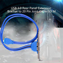 2 USB3.0 Female Back Panel To Motherboard 20pin Header Connector Cable AdaptBSE