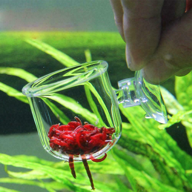 Aquarium/Fish Tank Holder Aquatic Plant Acrylic Cup Pet Container Pot Suppl K9S4