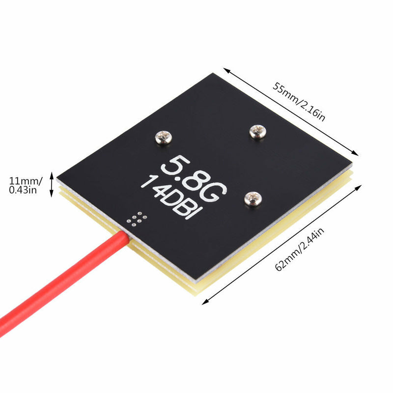 Durable FPV Panel Antenna 5.8G 14dBi High Gain RP-SMA/SMA Male for FPV Receiver