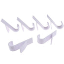 6PCs Home Kitchen Shower Door Towel Hook Plastic Towel Hanger Storage Organi  JR
