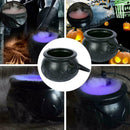 Cauldron Halloween Mister Mist Smoke Fog Machine Color Changing Party Prop W7P7