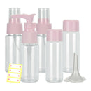 7pcs Plastic Portable Travel Makeup Skin Care Lotion Empty Case Container  DBY