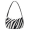 Women Plush Shoulder Underarm Bag Zebra Printed Fashion Winter Handbag (3)