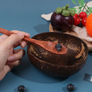 1set Natural Coconut Bowl Decoration Fruit Salad Noodle Rice BowlB Gw