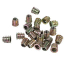 M8x 15mm hexagon socket screw in threaded insert nut 20PCS for wood
