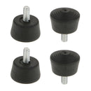 4 Pieces Tripod Rubber Feet Monopod Foot 1/4 Screw for Nikon Manfrotto