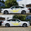 1 Pair 180x45cm Car Stickers Dolphin Totem PVC Vinyl Body Side Decals Graphic