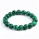 10mm Natural Tibetan Green Malachite Buddhist Buddha Prayer Beads Mala Bracelet