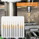 10x Spiral Double Edge Ball Head Drill Bit Titanium Plated Milling Cutting Tool