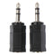 2Pcs 3.5mm male to 2.5mm female stereo audio mic plug adapter mini jack ca JR