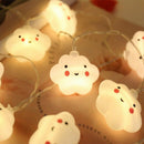 LED Warm White Cute Cloud Small Night Light String Lights Halloween Christm