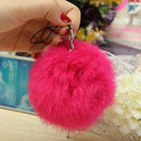 5X(Fashion Rabbit Fur Ball Decoration Keychain for Mobile Phone School Bag L8I5)