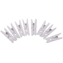 50pcs Mini White Wooden Clothes Photo Paper Peg Scrapbook Clothespin Crafts Clip