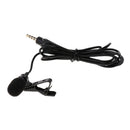 Durable 3.5mm Plug Clip-on Mini Lapel Lavalier Microphone for Cell Phone Pad PC