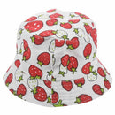 Strawberry pattern Cute Sweet Child Boys Girls Toddler Summer Bucket Sun Ha