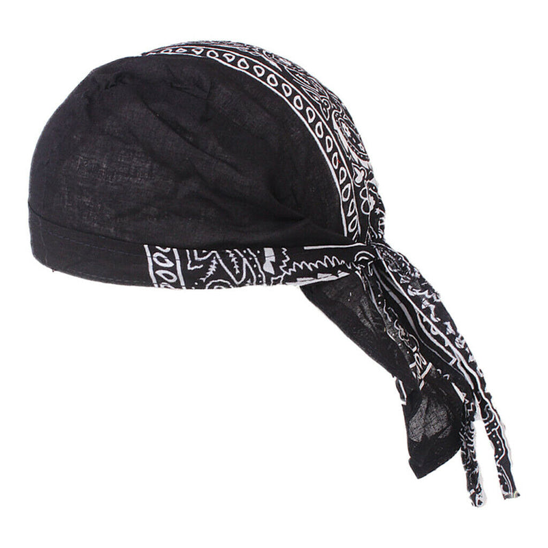 Turban Hat Chemo Cap Muslim Beanie Hair Loss Headscarf Cover Headwear Black