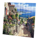 Curtains eyelet ring top readymade Curtains 2 panel window drape