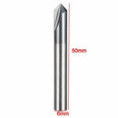 1Pc Chamfer End Mill 90 Degree Cutter Router Bit Tool 6Mm*50Mm 2 Flutes Hrc