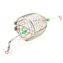 Hot Small Bait Cage Fishing Trap Basket Feeder Holder Stainless Steel WireBRY*