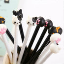 2pcs Point Ballpoint Pen Office Stationery cute cat head Ball Pen Delicate H8D1