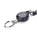 Retractable Card Holder Steel Recoil Ring BeltClip Pull Key Chain Keyring Cor Cy