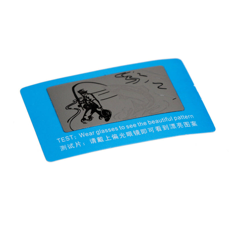 10pcs/set Polarized Sunglasses Shades Test Card For Check Sunglasses PolarizedLJ