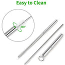 Portable Reusable Drinking Straws - Telescopic Stainless Steel Straw With A Z9F3