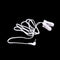 Electrode Lead Wires with 2 Ear Clips for Tens   Machine Massager 2.5mm TOES