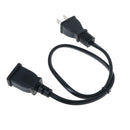 1Pc US outlet saver power extension cord cable 2 prong 2 export 50cm JR BX