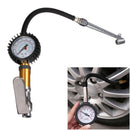 220PSI Motor Auto Car Truck Tire Pressure Gauge Meter Air Inflator Flexible Hose