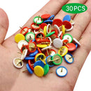 30pcs Round Push Pins Round Head Thumbtack For Board Map Office School Decor