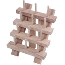 12 Spool Wooden Bobbin Thread Rack and Organizer for Sewing Quilting Embroi M1J5