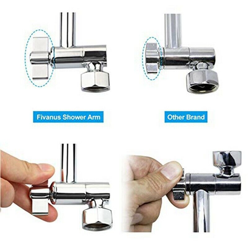 Shower Arm Extension, Arm Extender,Adjustable Height Shower Head Arm,Brass