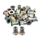 100Pcs Rivet Nut Mixed Zinc Steel Insert Nutsert Threaded Case Kit h h